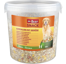 Mr Beef Snack Getreide mit Gemüse für Hunde im Eimer
