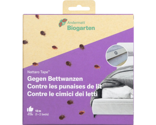 Andermatt Bio Nattaro Safe gegen Bettwanzen 12 m Nattaro Tape gegen Bettwanzen von Andermatt Biogarten, geeignet für ein bis zwei Betten
