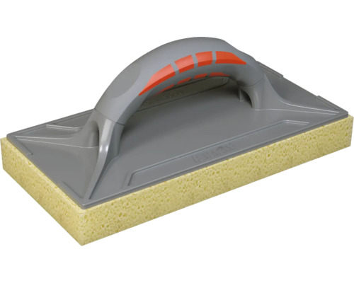 Akkit Waschbrett mit Hydroschwamm gerastert 280 mm x 140 mm Schwammbrett für Fliesenarbeiten mit Griff