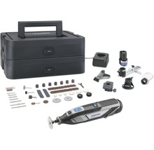 Dremel Akku-Multifunktionswerkzeug Set mit Zubehör und Aufbewahrungskoffer