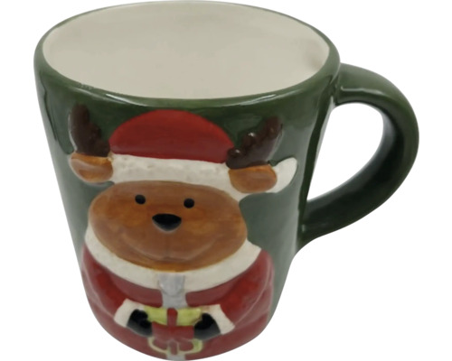 Tasse avec motif de renne et anse