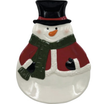 Figurine bonhomme de neige avec chapeau et écharpe comme décoration de Noël