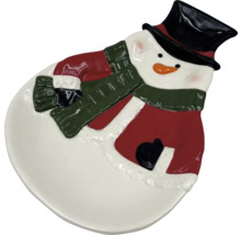 Plat de service en forme de bonhomme de neige