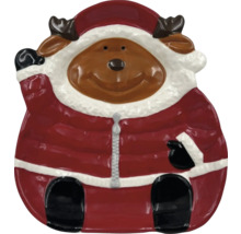 Bol décoratif renne en forme de Père Noël
