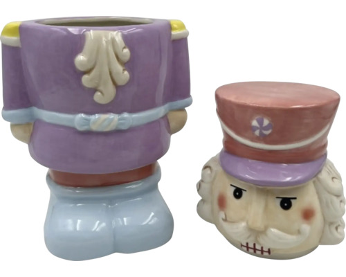 Figurine décorative de casse-noisette en guise de vase à fleurs