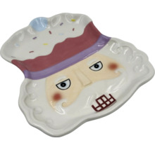 Assiette décorative avec visage de casse-noisette