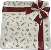 Assiette décorative avec motif de nœud