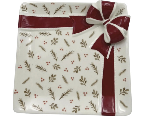 Assiette décorative avec motif de nœud