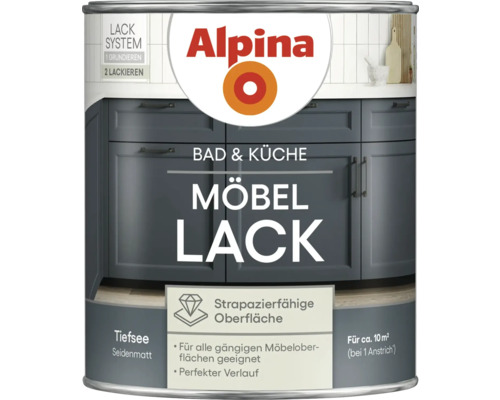 Alpina Möbellack Tiefsee seidenmatt Dose