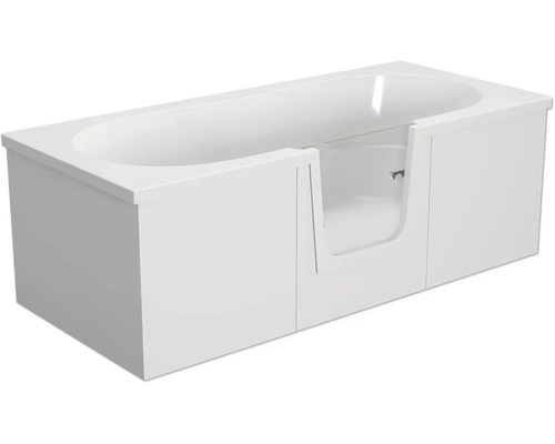 Baignoire avec porte au centre tirant gauche SCHULTE Q2 75 x 170 cm blanc alpin brillant D80007M-5 Baignoire avec porte au centre tirant gauche SCHULTE Q2 75 x 170 cm blanc alpin brillant D80007M-5