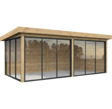Holz Gartenhaus mit Glasfront