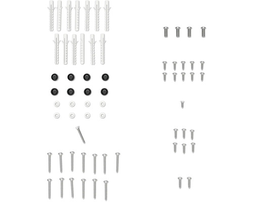 Kit de fixation de rechange Form&Style et Basano noir mat
