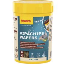 Sera Vipachips Wafers Hauptfutter für Zierfische in einer gelben Verpackung
