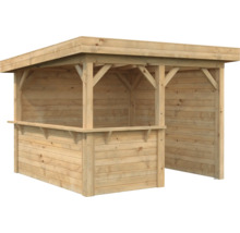 Bar de jardin en bois avec toit pour l''extérieur
