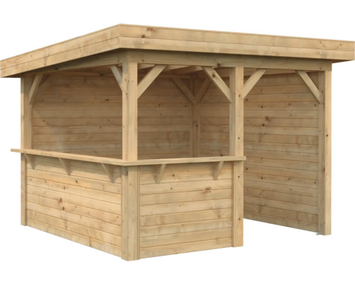 Bar de jardin en bois avec toit pour l''extérieur