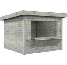 Kiosque en bois avec comptoir rabattable