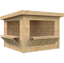 Maison de jardin en bois avec comptoirs pliants