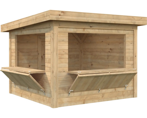 Maison de jardin en bois avec comptoirs pliants
