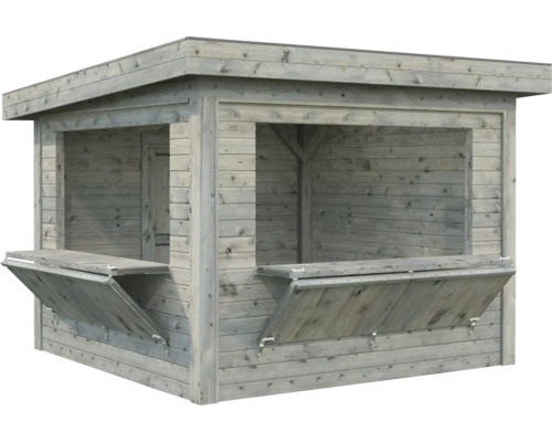 Maison de jardin en bois avec fenêtres de distribution