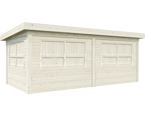 Abri de jardin en bois avec fenêtres