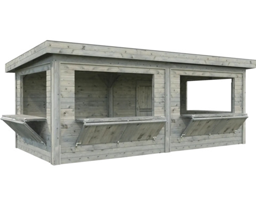 Kiosque de jardin en bois avec volets de vente