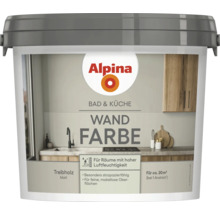 Alpina Bain et Cuisine peinture murale Treibholz, peinture d'intérieur mate pour pièces humides