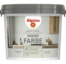 Peinture murale Alpina pour salle de bain et cuisine, Felsenmeer mat, convient aux pièces à forte humidité