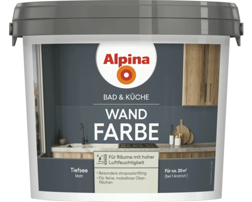 Pot de peinture murale Alpina pour salle de bain et cuisine