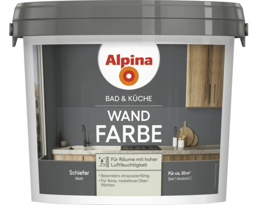Peinture murale Alpina Bain et Cuisine en seau