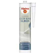 Alpina Dusch- und Badsilikon, transparent, Kartusche