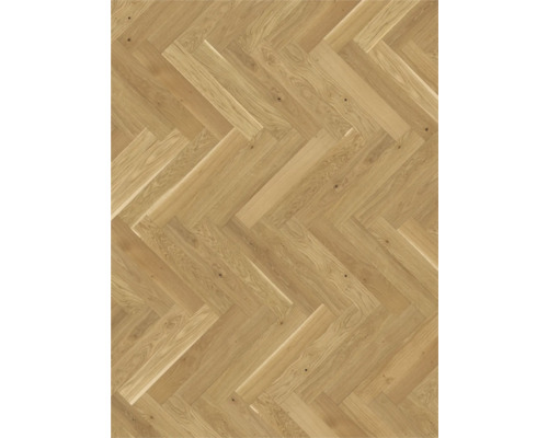 Holzboden mit Fischgrätenmuster