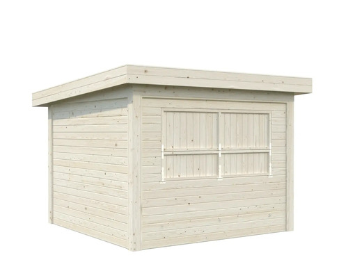 Abri de jardin en bois avec fenêtre pliante