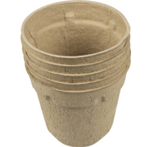 Pile de pots de tourbe pour le jardinage