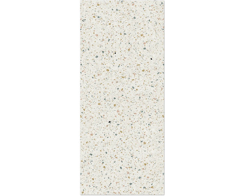 Terrazzo Platte mit verschiedenen Farbsprenkeln