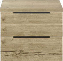 Nachttisch mit zwei Schubladen im Holzdesign