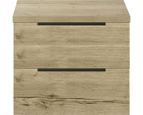 Nachttisch mit zwei Schubladen im Holzdesign