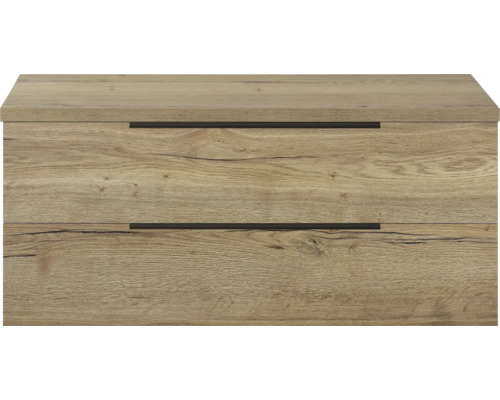 Waschtischunterschrank mit zwei Schubladen im Holzdesign