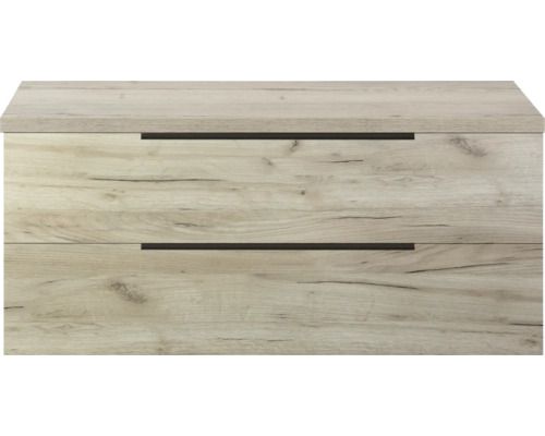 Waschtischunterschrank mit zwei Schubladen im Holzdesign