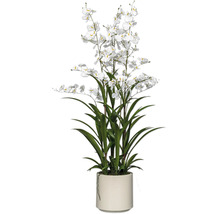 Künstliche Orchidee im Topf als Zimmerdekoration
