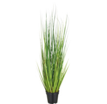 Künstliches Ziergras in einem Topf