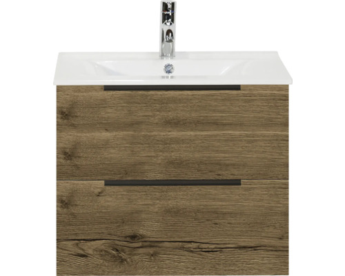 Waschtischunterschrank mit zwei Schubladen, Waschbecken und Armatur