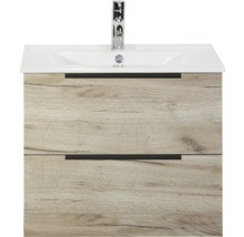 Meuble sous-lavabo avec deux tiroirs et lavabo