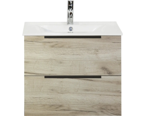 Meuble sous-lavabo avec deux tiroirs et lavabo