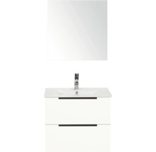 Meuble-lavabo avec meuble sous-vasque et miroir pour la salle de bain