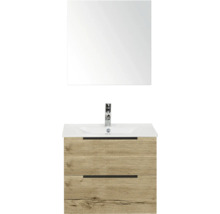 Meuble sous-lavabo avec lavabo et miroir