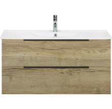 Meuble sous-vasque avec deux tiroirs et lavabo