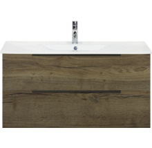 Meuble sous-lavabo avec deux tiroirs et lavabo