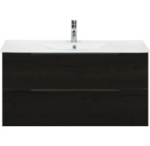 Meuble sous-lavabo avec deux tiroirs et vasque à poser