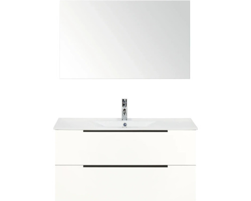 Waschtisch mit Spiegel und Unterschrank für das Badezimmer