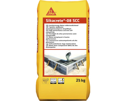 Béton autolissant Sikacrete-08 SCC 25 kg